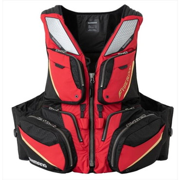 シマノ ライフジャケット VF-110V リミテッドプロ フローティングベスト ブラッドレッド M