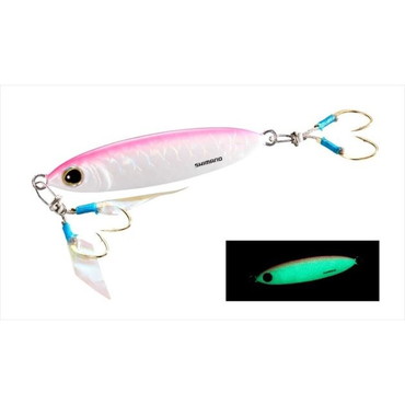 シマノ メタルジグ JU-S80S オシア スティンガーバタフライ フラットライト80g 013 Tグロピン