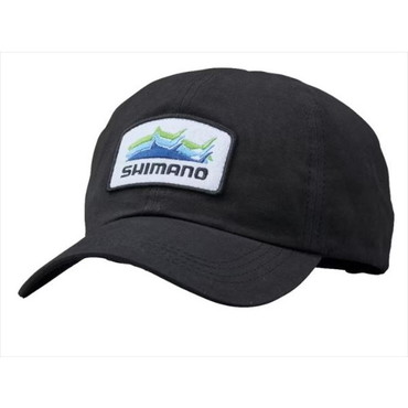 シマノ 帽子 CA-014W パッチキャップ ブラック S