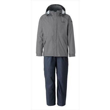 シマノ レインウェア RA-027Q DS ベーシックスーツ チャコール M