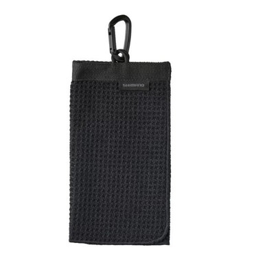 シマノ AC-038W マイクロファイバー カラビナタオル ブラック