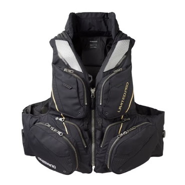 シマノ ライフジャケット VF-130W リミテッドプロ フローティングベスト (枕付) リミテッドブラック XL