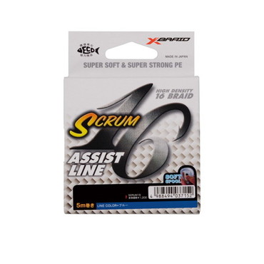 XBRAIDJAPAN ライン スクラム16 5Mダイニーマ 16本組 ホワイト 260LB(30号)