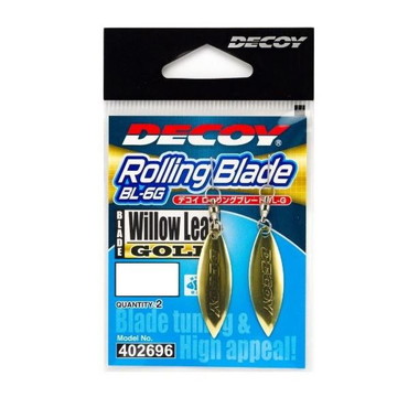 デコイ BL-6G ローリングブレードWL(ウィローリーフ) ゴールド #3.5