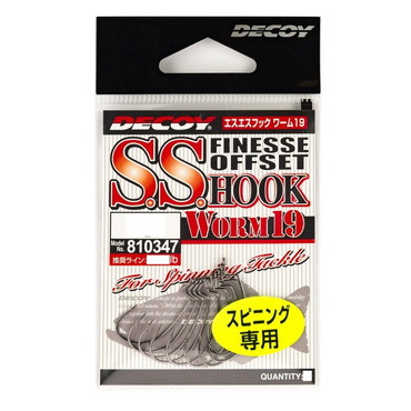 デコイ(DECOY) S.S.HOOK WORM19 ワーム19 ＃6（9本入り）