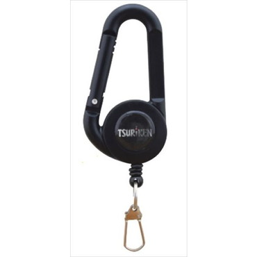 釣研 カラビナフックオンリールTKH211 2.5号 スタンダード ブラック