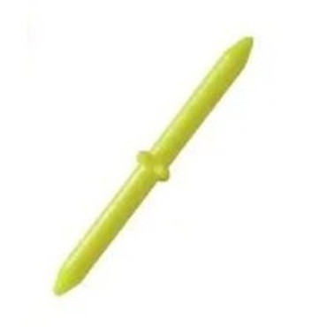 釣研 ウキ 徳用フカセからまん棒ダブルロング イエロー