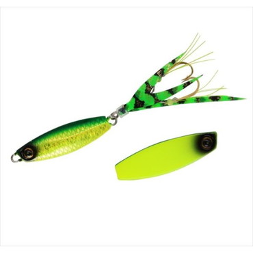 ハヤブサ/Hayabusa メタルジグ FS442-7-4 ジャックアイ 豆クネクネ リアル魚鱗チャートミドキン/チャート