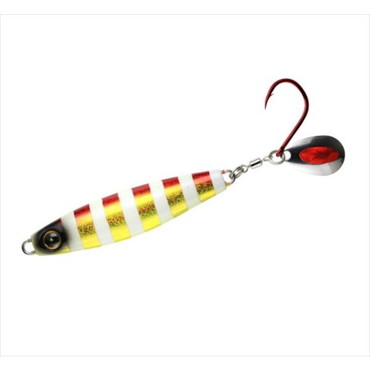 【特価】ハヤブサ/Hayabusa メタルジグ FS437-60-6 ジャックアイ サワラスピン アカキン夜光ゼブラ