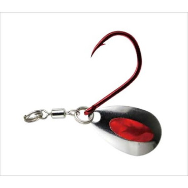 ハヤブサ アシストフック FS581-M-3 スピンブレードフック 2セット レッド M-3