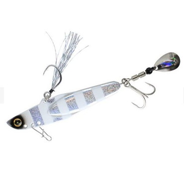 ハヤブサ メタルジグ FS449 ジャックアイ マキピタ 40g 6 シルバー青夜光ゼブラ