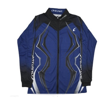 フリーノット ウェア YT413G 鬼掛 クールフルジップアップシャツ ブルー L