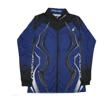 フリーノット ウェア YT413G 鬼掛 クールフルジップアップシャツ ブルー XL