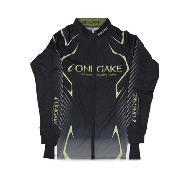 フリーノット ウェア YT413G 鬼掛 クールフルジップアップシャツ ブラック M