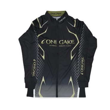 フリーノット ウェア YT413G 鬼掛 クールフルジップアップシャツ ブラック L