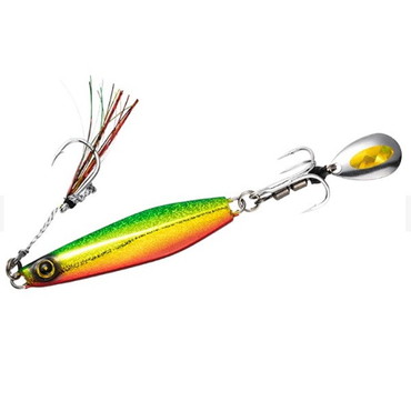 ハヤブサ メタルジグ カンタン巻きジグ ジャックアイ マキマキ 80-4 ケイムラアカミドキン