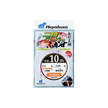 ハヤブサ 無双真鯛 二段テーパーフカセ10m1本鈎 ハリス3号-針9号