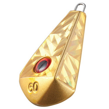 ハヤブサ Ｐ５８１　目玉集魚シンカー舵型　４０号　フラッシュ