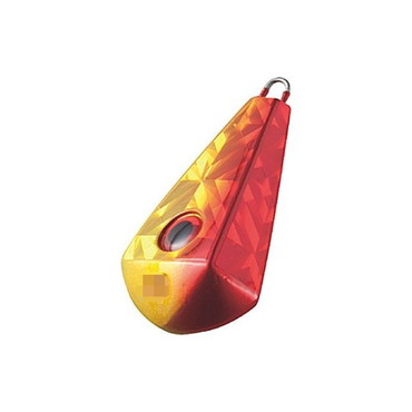 ハヤブサ　目玉集魚シンカー　舵型　６０　３　アカキン