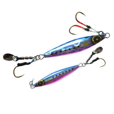 ハヤブサ（ＦＩＮＡ） メタルジグ FS432 ジャックアイ 60g マキノミー ケイムラブルピンイワシ