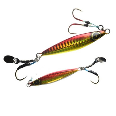 ハヤブサ（ＦＩＮＡ） メタルジグ FS432 ジャックアイ 60g マキノミー ケイムラアカキンブルーグローベリー