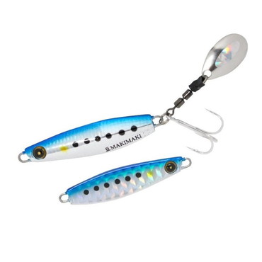 ハヤブサ（ＦＩＮＡ） FS434 ジャックアイ 豆マキマキ 7g 1 ケイムラブルーイワシ