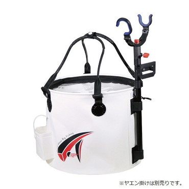 タカ産業 バケツ 208-丸 竿立付活アジブクバケツII 35cm ホワイト