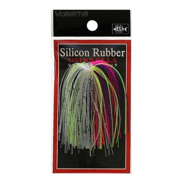 バレーヒル シリコンラバー･アンブレラ [ワイヤーベイト･スイムベイト対応カラー] #103:クリアー/C, BK&グレープ&バブル&チャート