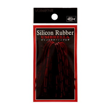 バレーヒル VH シリコンラバーアンブレラ#208:ブラック/レッド
