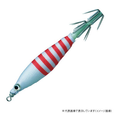 バレーヒル スクイッドシーカー プニリン 2.5号  #09 ホワイト/レッドストライプ