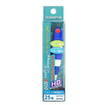バレーヒル スッテ スクイッドシーカー メタリンライト2 HD 25号 しましまブルー夜光