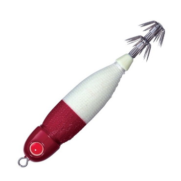 バレーヒル スッテ スクイッドシーカーミニリン 10号 #01 レッド/ホワイト(グリーン夜光)