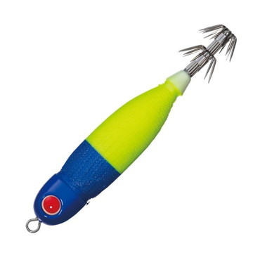 バレーヒル スッテ スクイッドシーカーミニリン 15号 #25 ブルー/イエロー(グリーン夜光)