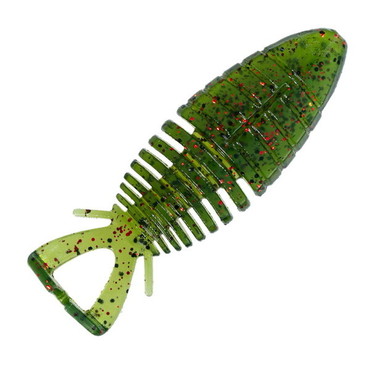 邪道 ワーム ベイドライブ チェンジフラット 3.8インチ #16 ライトウォーターメロン/レッドフレーク