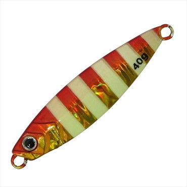 ベーシックギア メタルジグ　BG時合ジグブレード 40g #07 アカキンゼブラ