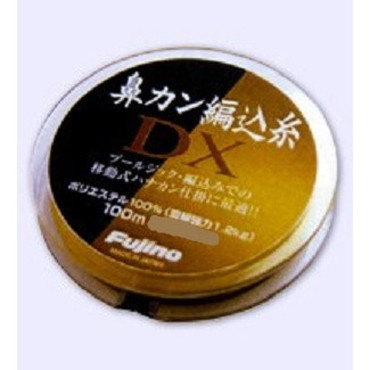 フジノライン　鼻カン編込糸ＤＸ　ゴールド　100ｍ
