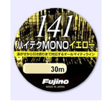 フジノライン　１４１ハイテク水中糸ＭＯＮＯ　３０ｍ　イエロー　０．０７号