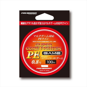 プロマリン ALE100-.08 スーパーコアファイターPEゲーム 100m 0.8号