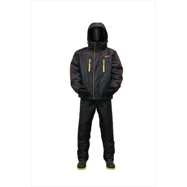 クロスファクター 防寒服アウター WBA2303 防水防寒ウィンタースーツ上下セット ブラックレッド 4L