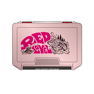 双進　６３６６　ＲＬ　ルアーケース　レッド(バス)