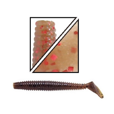 ゲーリーヤマモト　２．５インチ　レッグワーム／　１０本入　Ｇａｒｙ　ＬＥＧ　ＷＯＲＭ　３４２　シナモンレッドシュリンプ