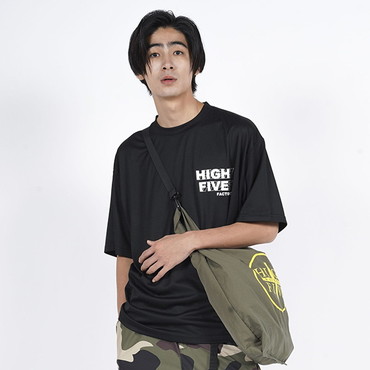 ハイファイブファクトリー コンティニュアス ロゴドライ SS TEE (Continuous Logo Dry SS TEE) ブラック S
