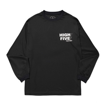 ハイファイブファクトリー コンティニュアス ロゴドライ LS TEE (Continuous Logo Dry LS TEE) ブラック S