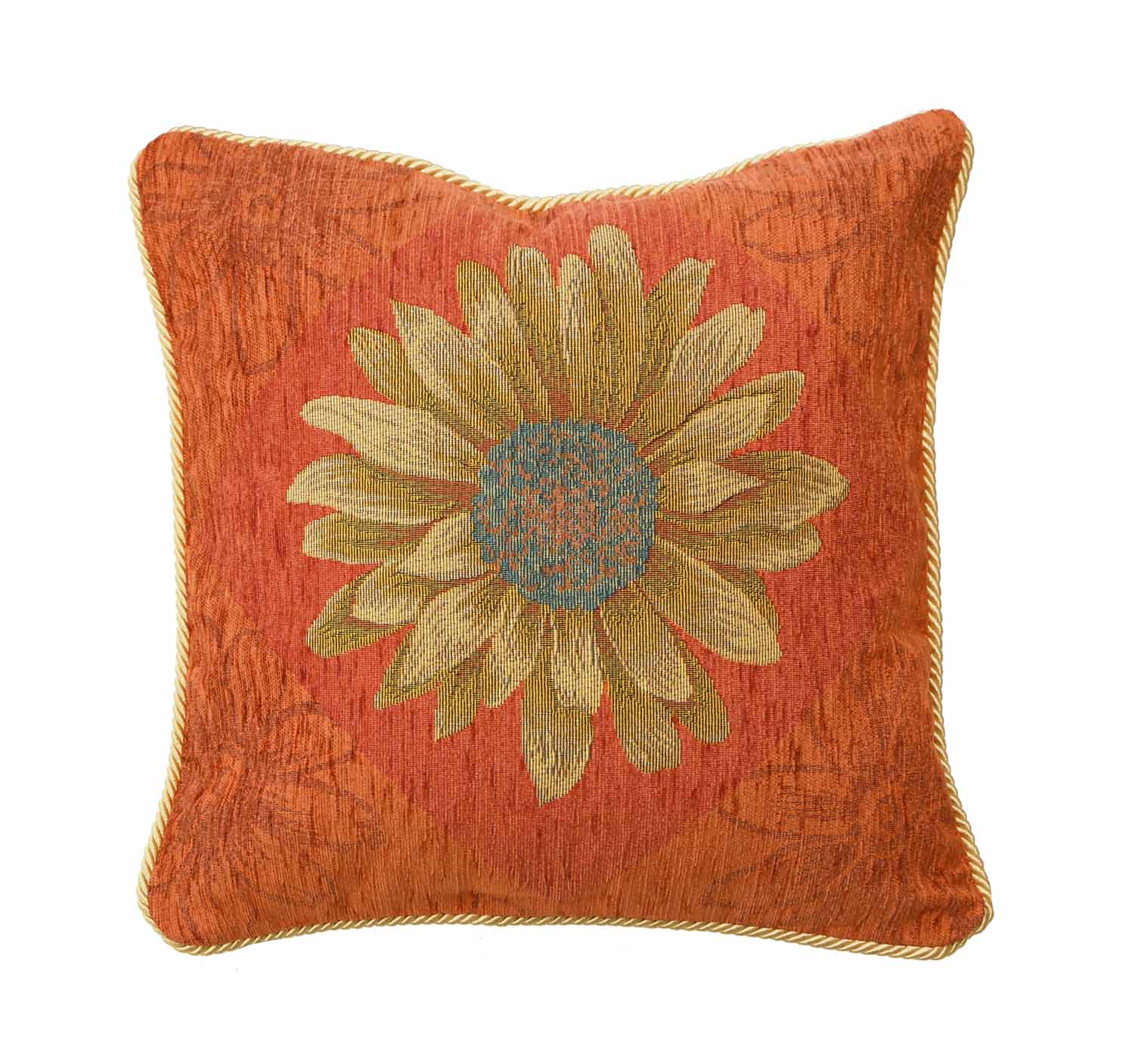 イタリア製クッション中身付き マルゲリータ(オレンジ) オレンジ