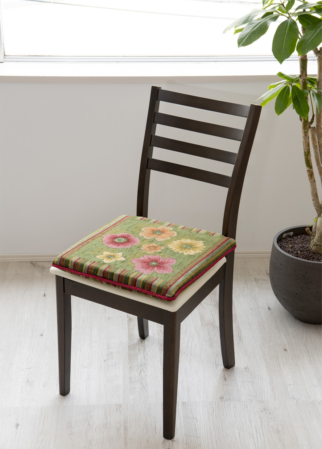 イタリア製シートクッション アネモネ（グリーン）