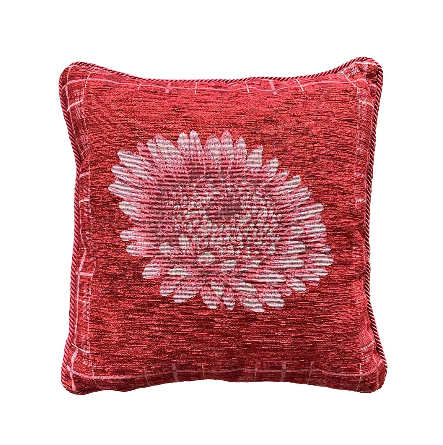 イタリア製クッション中身付き オルテンシア（レッド）