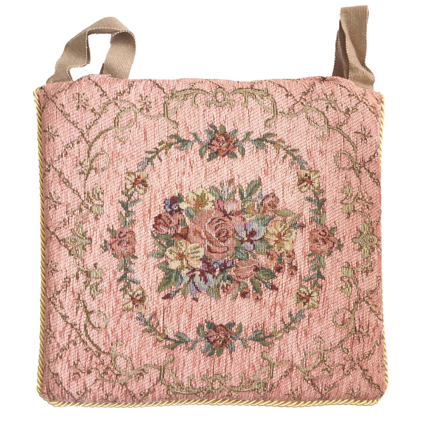 イタリア製シートクッション ブーケ（ピンク）