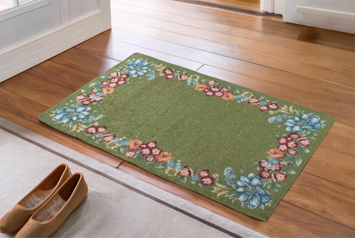 イタリア製マット エリシール 65×90cm (グリーン)