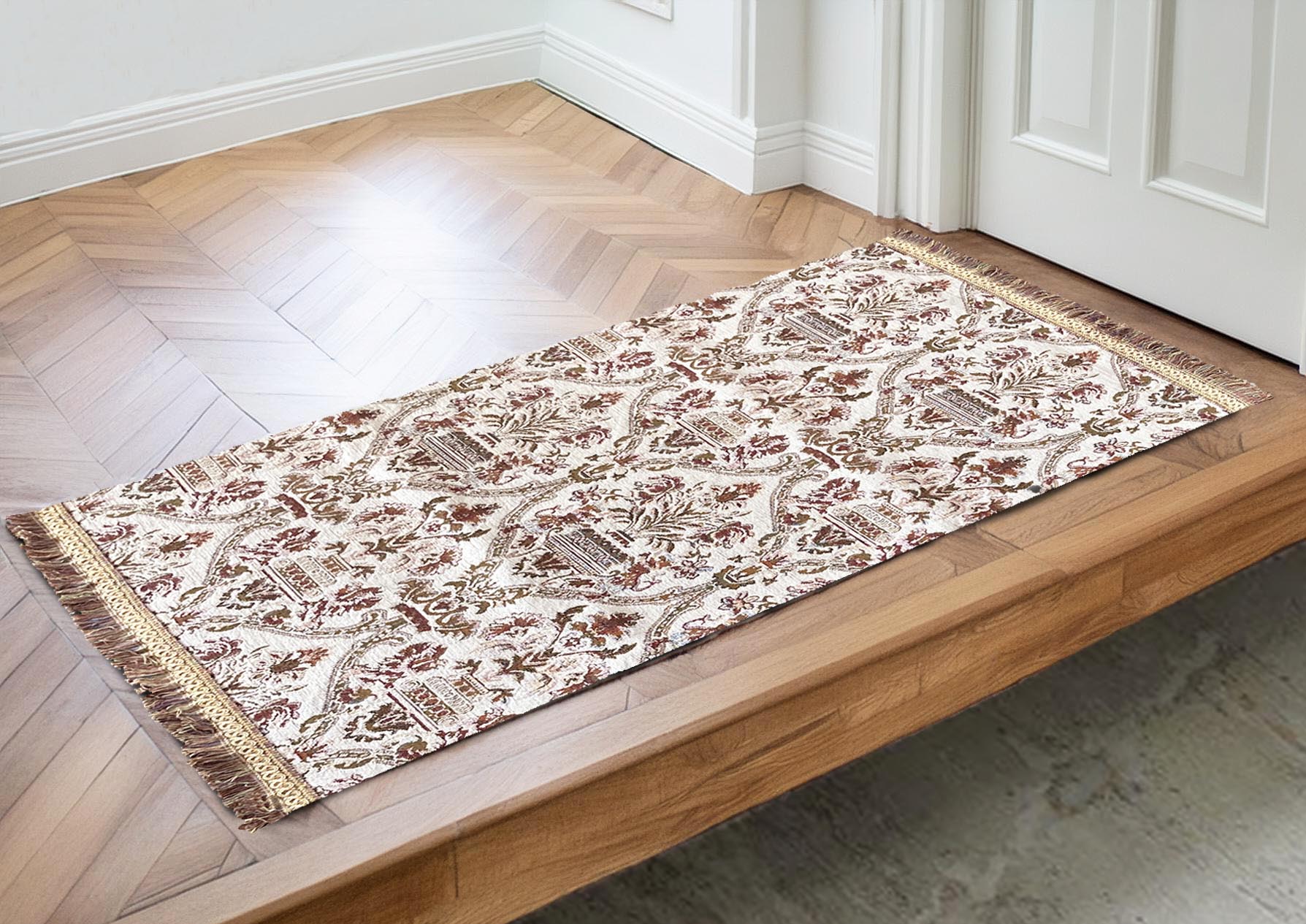 イタリア製マット フリンジ 65×120cm