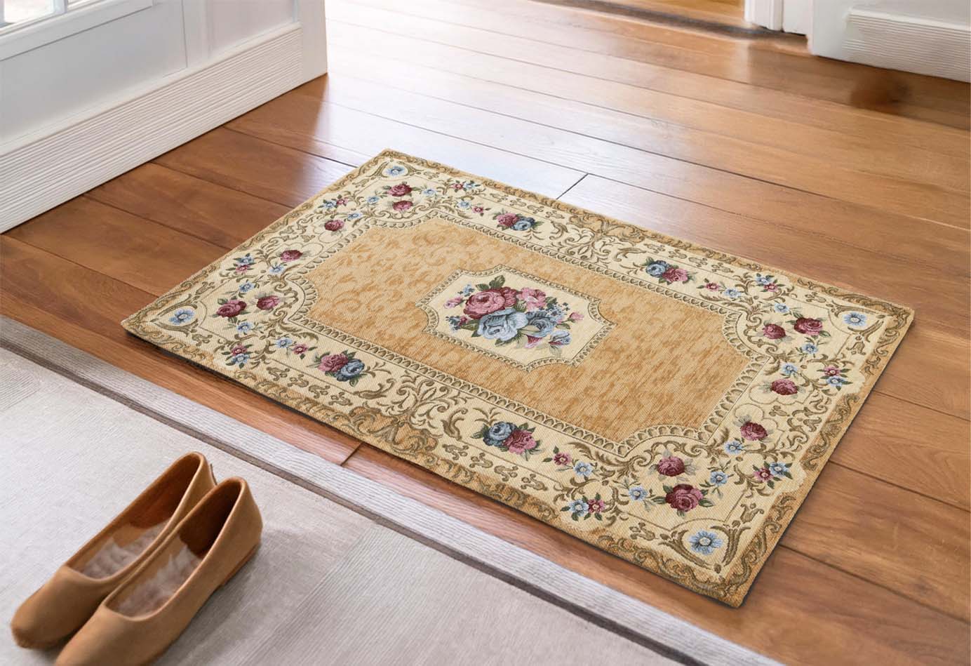 イタリア製マット ルビーノ 65×120cm (ベージュ)